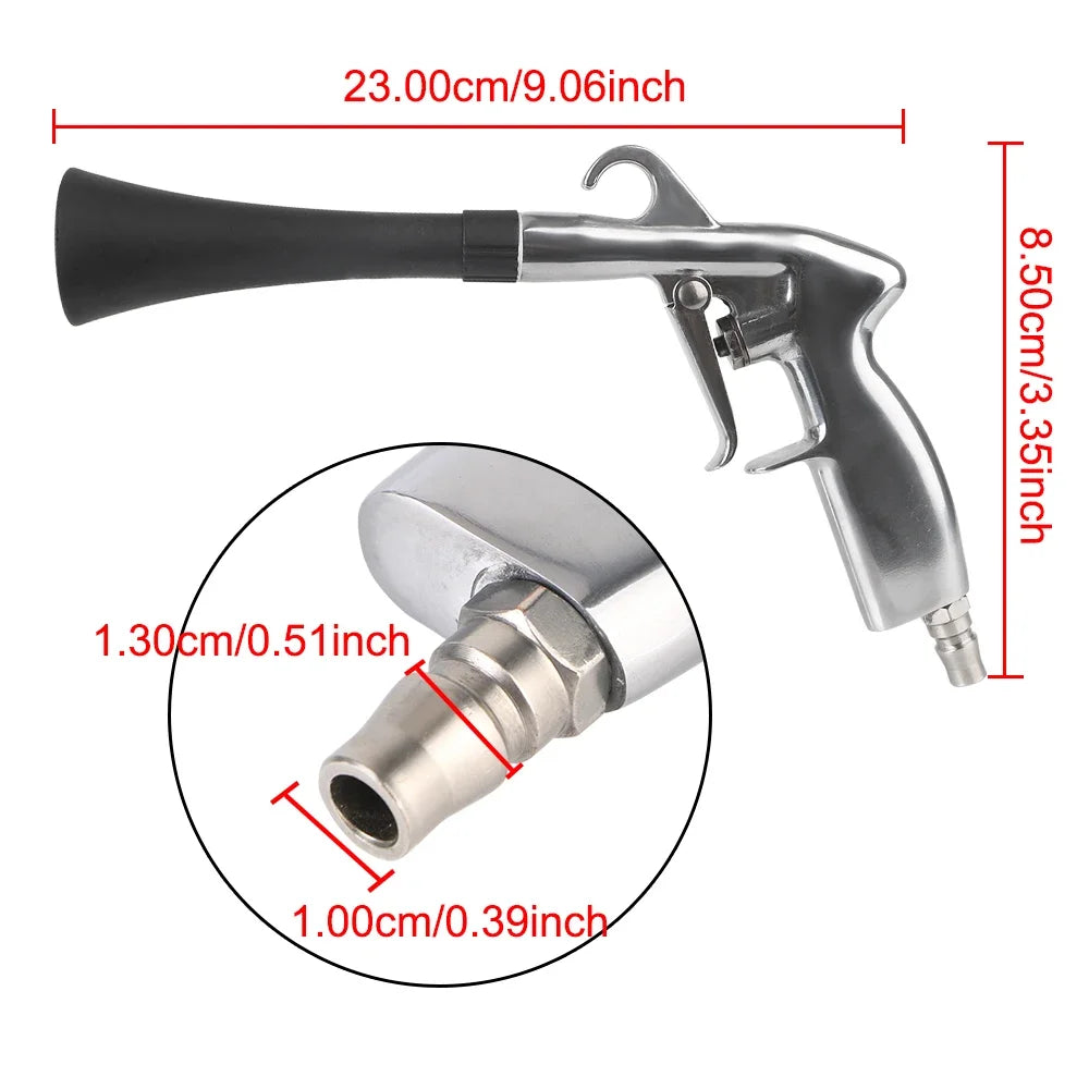 Dry Cleaning High Pressure Gun Car Wash Gun 0.4Mpa-10Mpa Tornador Air Blow Interior Detailing Cleaning Tools Dust Blowing