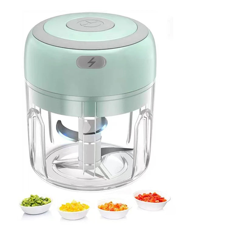 2027 250ml Mini Rechargeable Garlic Chopper Meat Grinder Durable and Sturdy Suitable for Crushing Garlic Chili Onions Minced Mea