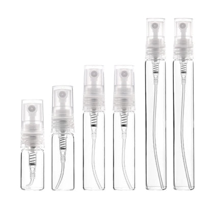 Best Selling 8 Pack 2/3/5/10ml Mini Clear Glass Perfume Bottle Refillable Perfume Bottle Sprayer Portable Travel