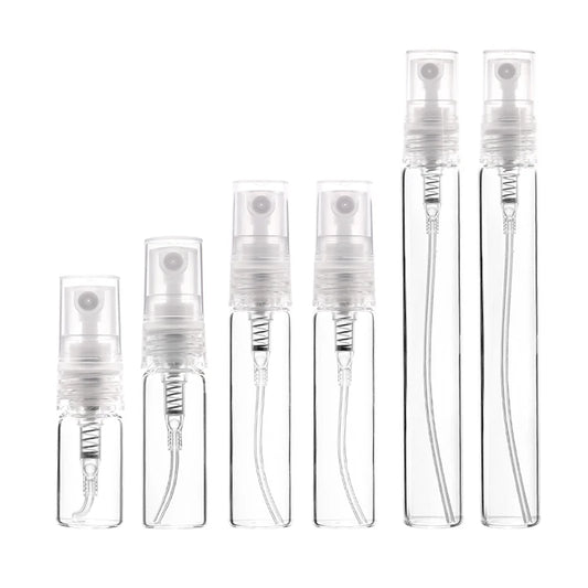Best Selling 8 Pack 2/3/5/10ml Mini Clear Glass Perfume Bottle Refillable Perfume Bottle Sprayer Portable Travel