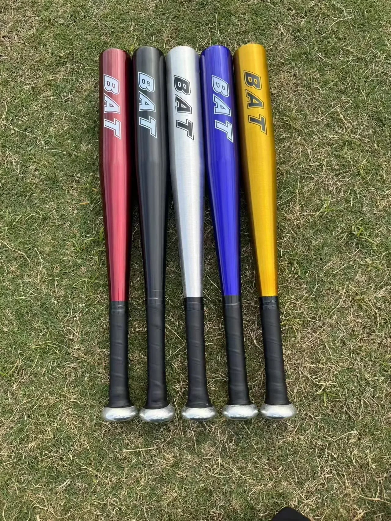 20-inch Aluminum Alloy Baseball Bat Set with Softball Gloves - Four Piece Outdoor Sports Equipment Home Self-Defense Tool