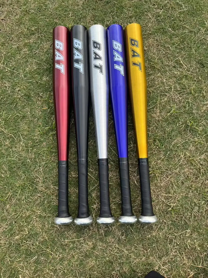 20-inch Aluminum Alloy Baseball Bat Set with Softball Gloves - Four Piece Outdoor Sports Equipment Home Self-Defense Tool