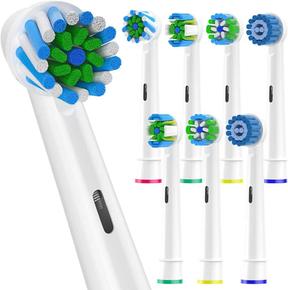 8/16pcs Toothbrush Head Compatible with Braun Oral B Electric Toothbrush, Replacement Toothbrush Heads Fit for Oral b Vitality