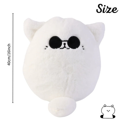 30cm Soft Gojo Cat Plush Pillow Hot Anime Sunglasses White Cat Plushies Toys Stuffed Animals Doll Home Decor Kids Birthday Gift