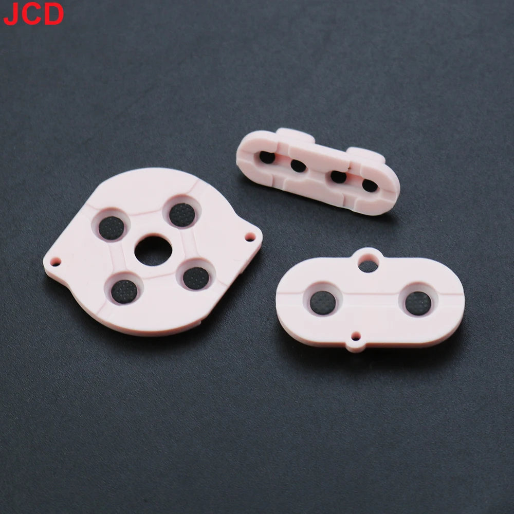 JCD 1set For Game Boy Color GBC Game Console Shell Housing Silicon Start Select Keypad Rubber Conductive Button A-B d-pad