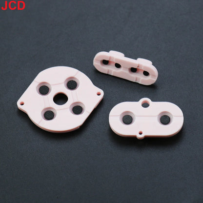 JCD 1set For Game Boy Color GBC Game Console Shell Housing Silicon Start Select Keypad Rubber Conductive Button A-B d-pad
