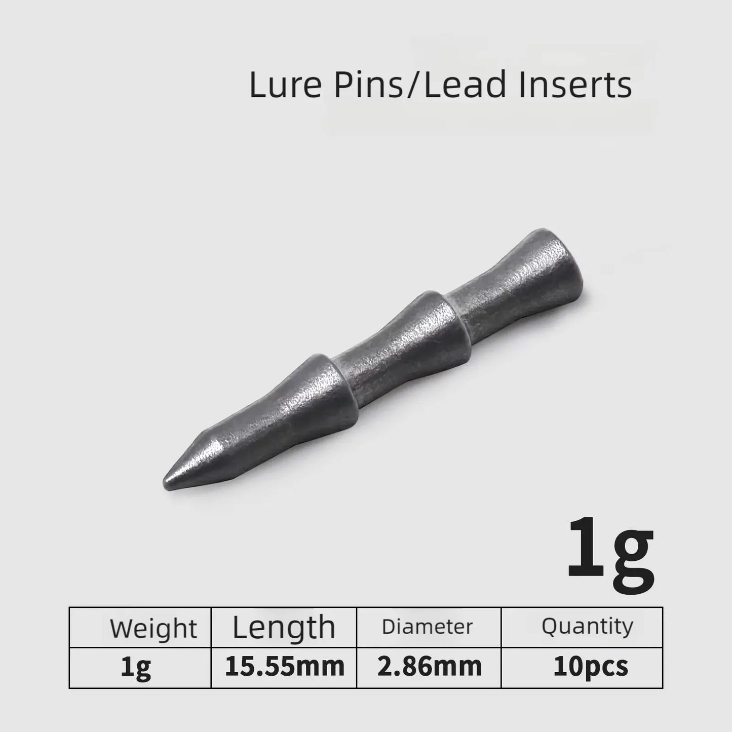 Nail Weights Sinkers Bass Fishing for Bass Fishing - Insert Sinkers for Fishing Lures, Neko Rig and Wacky Rig