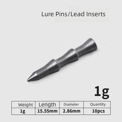 Nail Weights Sinkers Bass Fishing for Bass Fishing - Insert Sinkers for Fishing Lures, Neko Rig and Wacky Rig