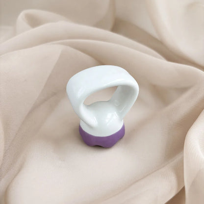 Massage Gua Sha Plate Ceramic Guasha Massage Board Ring Shape Skin Tightening Compact Ergonomic for Face Head Shoulder Knee