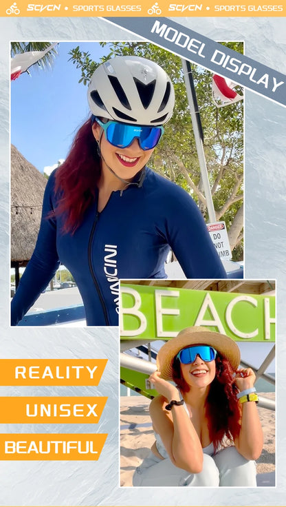 SCVCN Men Cycling Glasses Photochromic Sunglasses Mountain Bike Road Bicycle Eyewear MTB Cycle Goggles Sports UV400 Glasses Hot