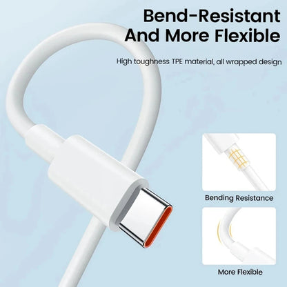 6A 67W Ultra Fast Charger For Xiaomi 11 12 Lite 13T 14T 15 17 Redmi Note 10 11T 12 13 14 POCO X3 X4 X5 Type C USB Charging Cable