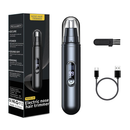 Nose Hair Trimmer Mini Portable Electric Nose Hair Clipper Rechargeable Automatic Shaving Nose Eyebrow Ear Painless Hair Remover