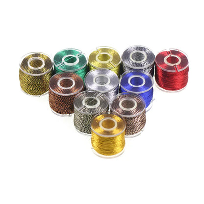 100 Yards/Spool Fishing Rod Building Metallic Thread Nylon Fibers Guide Ring Fix Line Jig Hook Tying Rod Repairing Line