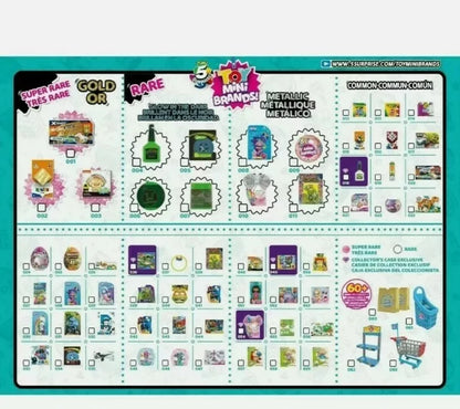 5 Surprise Mini Brands Series 1 by ZURU Mystery Real Miniature Collectible Toy Capsule Anime Figure Toy Birthday Surprise Gift