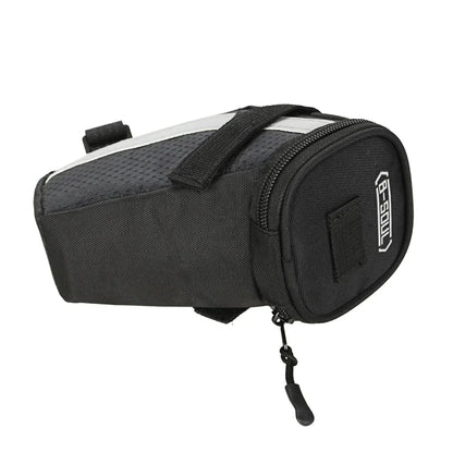 B SOUL Bike Saddle Bag 1L Small Storage Black Cycling Seat Tail Rear Pouch Bag Accessory Kit Tool Reflective Cycling Accessories