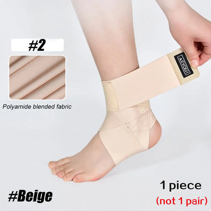 1 PCS Ankle Support Brace Women Men,Ankle Compression Sleeve with Adjustable Strap,Breathable Ankle Wrap for Ankle Stabilization