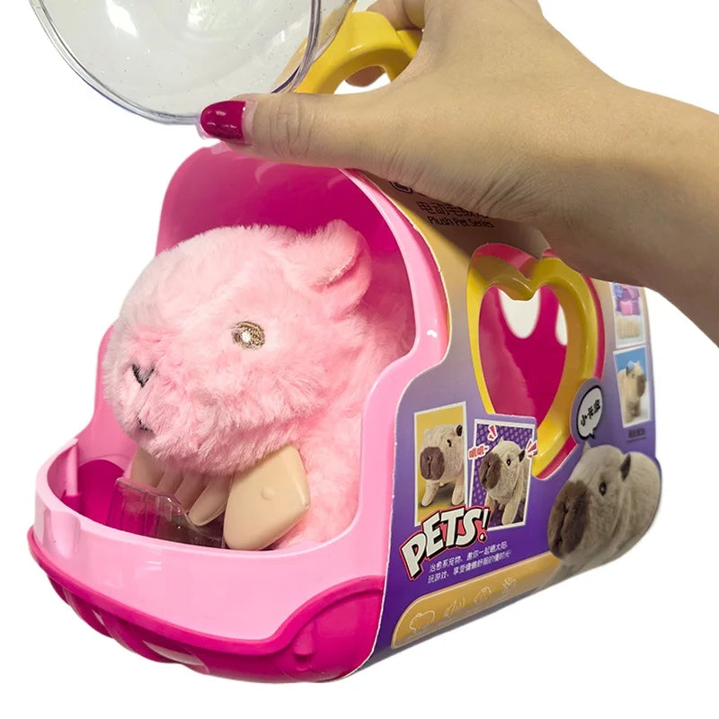 Electric Walking Doll Toy With Sound Children's Electric Plush Dolls Toy Animal  Plush Figure Set Random Color