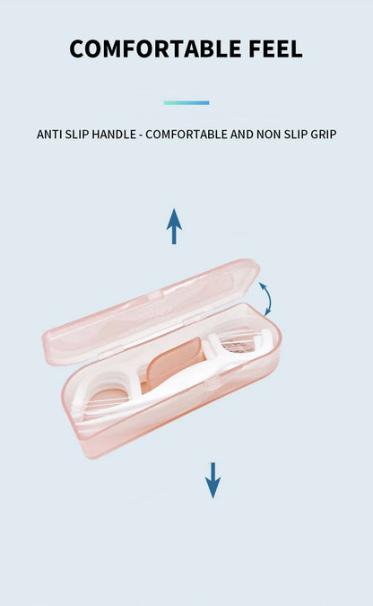 1PC - Fashionable and Convenient Dental Floss Stick Carrying Case - Comes with 10PCS Dental Floss