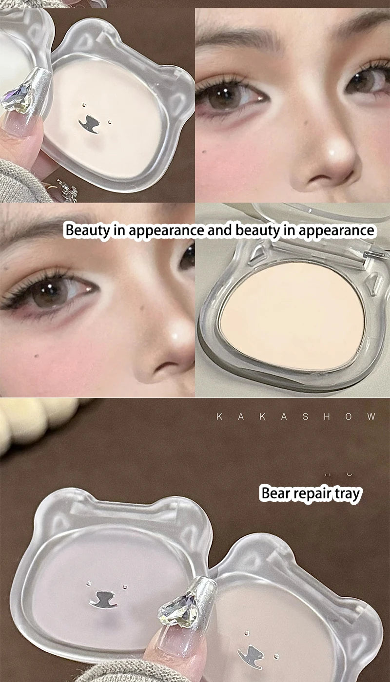Skin-friendly powder, oil control skin, fill makeup concealer,waterproof and sweat proof, do not take off makeup not card powder