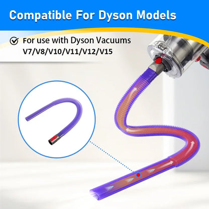 Dryer Vent Cleaner Hose for V7 V8 V10 V11 V12 V15 Vacuum Cleaner Accessory Hose Attachment Lint Remover Flexible Hose Set