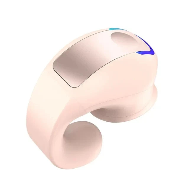 GD28 Bone Conduction TWS Headphones Bluetooth V5.3 Ear Clip Lightweight Business Sports Game Headset with Mic Noise Reduction