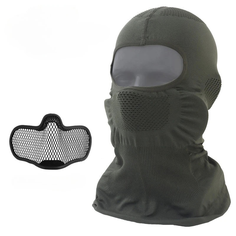 Balaclava Full Face Mask V1 with Breathable Mesh Protection, Lightweight Airsoft Cover Headgear for Paintball, Cycling, Hunting