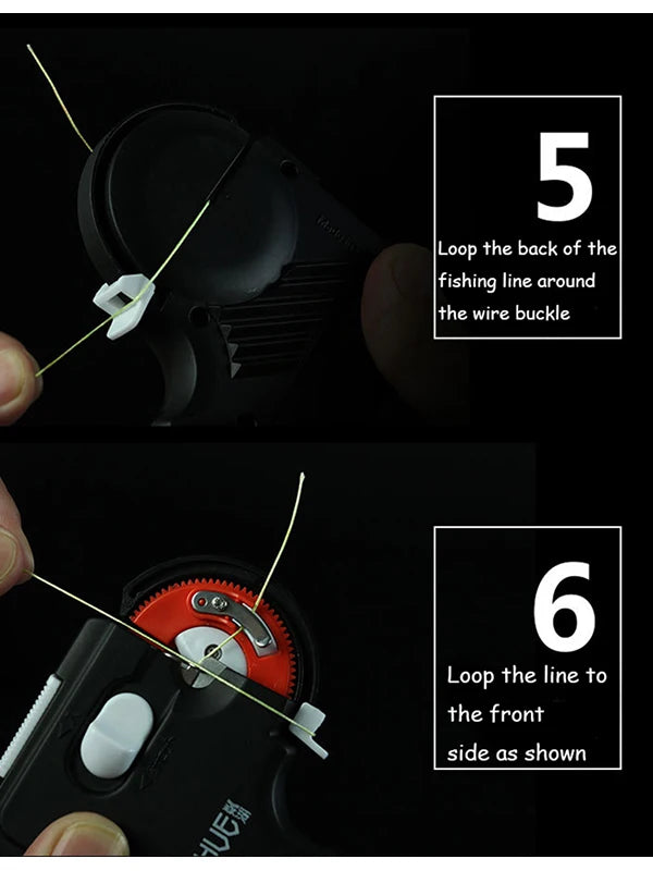 Fishing Automatic Hook Tier Fishing Line Tying Device Portable Electric Fishing Hooks Tie Machine Fishing Tool