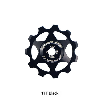 ENLEE Bike Aluminum Alloy Guide Wheel Pulley Rear Derailleur 11T 13T Guide MTB Ceramic Bearing Jockey Wheel For 4/5/6MM