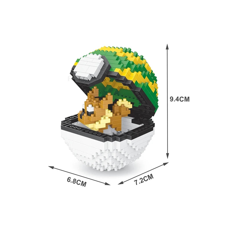 75 Style Building Blocks Assembly Anime Picachu Charizard Doll Blastoise Bulbasaur Gengar Bricks Figures Toy for Kid Gift