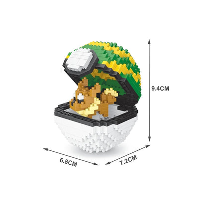 75 Style Building Blocks Assembly Anime Picachu Charizard Doll Blastoise Bulbasaur Gengar Bricks Figures Toy for Kid Gift