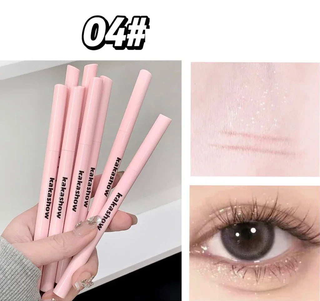2 In 1 Glitter Matte Aegyosal Pen Brightening Highlight & Shadow Stick Dual End Eye Makeup Lying Silkworm Eyeliner Gel Pencil