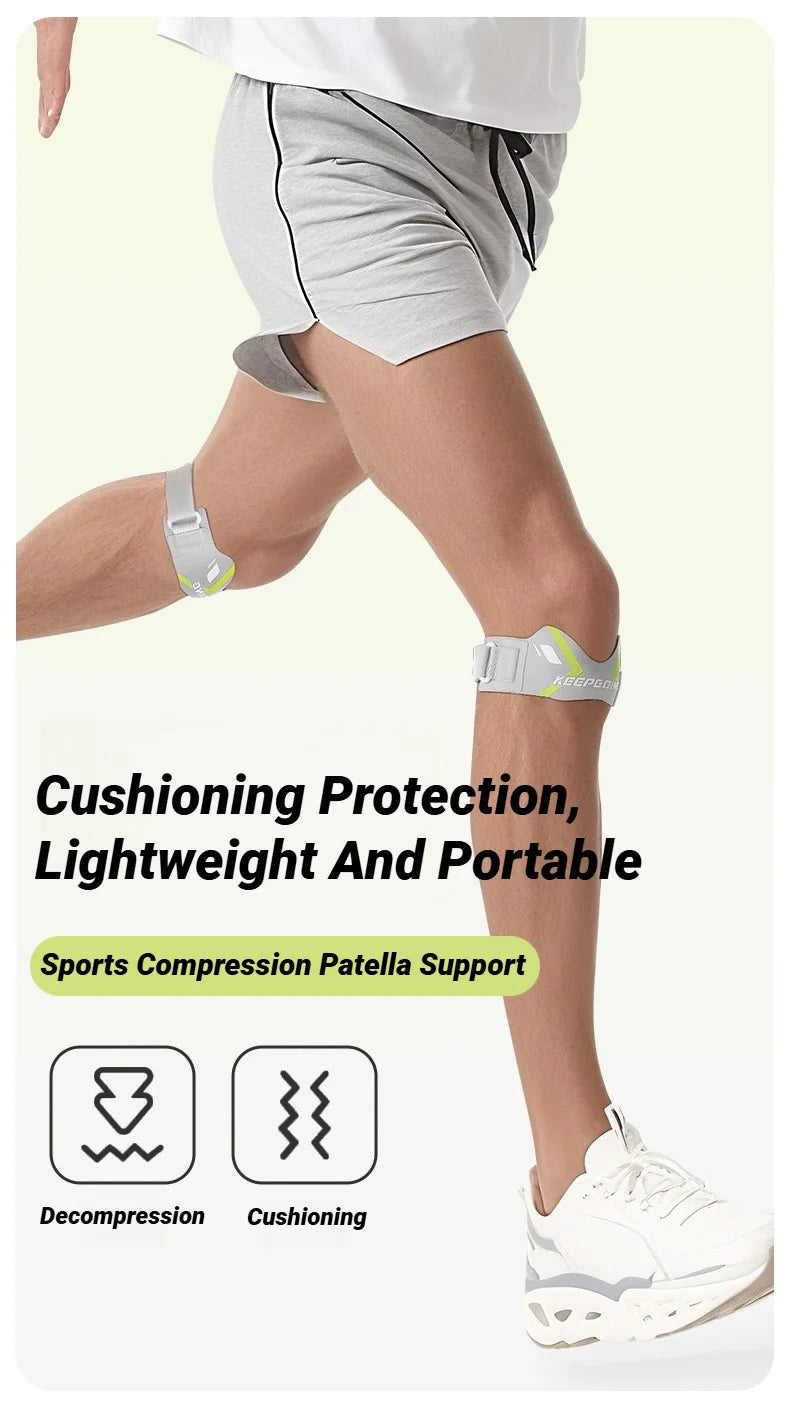 1PCS Basketball Strap Patella Band Protection Kneecap Knee Tendon Support Strape Brace Adjustable Absorption Compression Pad