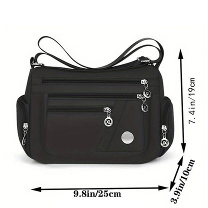 New style neutral nylon fabric ladies' handbag Oxford cloth shoulder strap crossbody bag travel bag multi-compartment casual bag