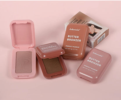 Professional Makeup Powder Blush 12HR Wear Vegan Formula Blusher Makeup Blush in Bar Cosmetics Palette Powder Pink Cream Face