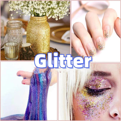 50g Extra Fine Glitter Holographic Laser Dazzling Nail Glitter Powder Art Crafts Resin Tumbler Decoration Shiny Flakes Sequins