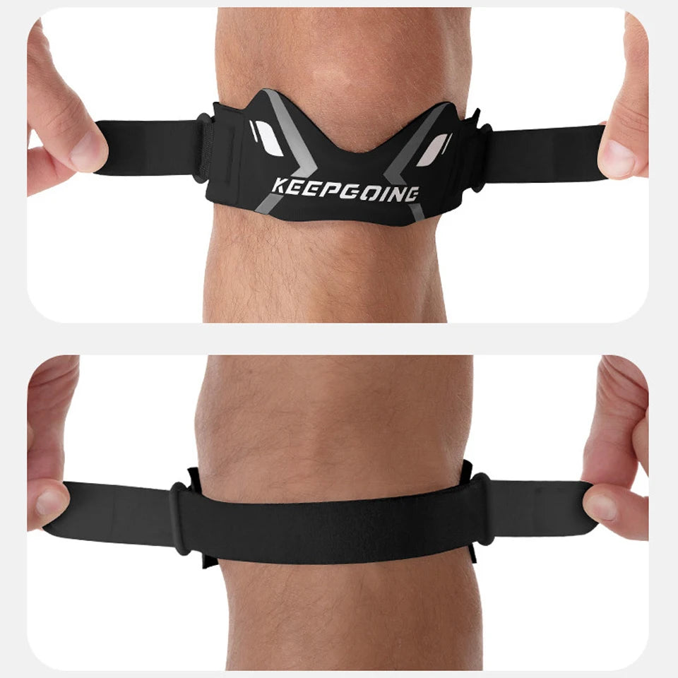 GTUBIKE 1PCS Patella Band Protection Kneecap Knee Tendon Support Strape Brace Adjustable Absorption Compression Pad Basketball