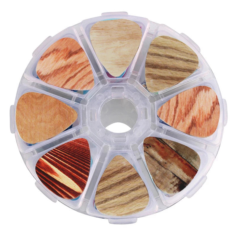 0.46/0.71/1.0mm 50pcs guitar paddle Acoustic guitar Picks ukulele Musical instrument accessories cartoon style pick with box