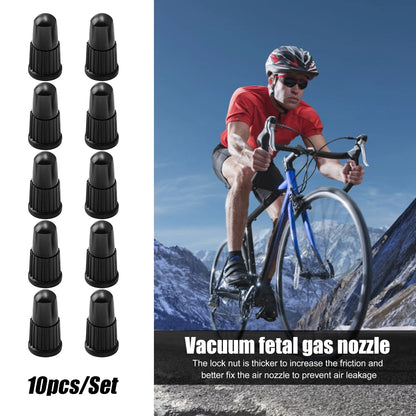 10Pcs/Set Presta Valve Caps Black,Plastic Bike Dust Caps Tire,Bicycle Presta/French Valve Stem Cover for MTB Mountain/Road Bikes