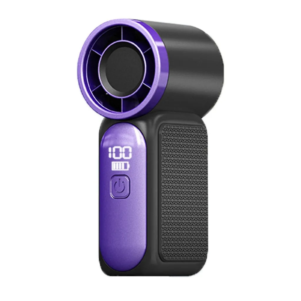 Mini Handheld Fan - Portable Turbo Fan with 100 Wind Speed, 1200mAh & Type-C, - Cooling Blower，Travel,R Cooling Device