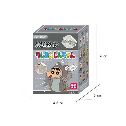 Crayon Shin-Chan Anime Figures Creative Peripheral Dinosaur Diary Baby Rice Grains Doll Model Blind Boxs Toys Children's Gifts