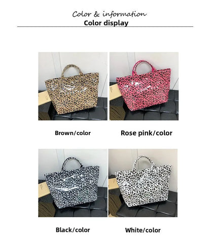 Leopard Print Women's Handbag Summer New Large-capacity Fashionable Tote Bag Fashionable Handbag Bags for Women Designer Bags