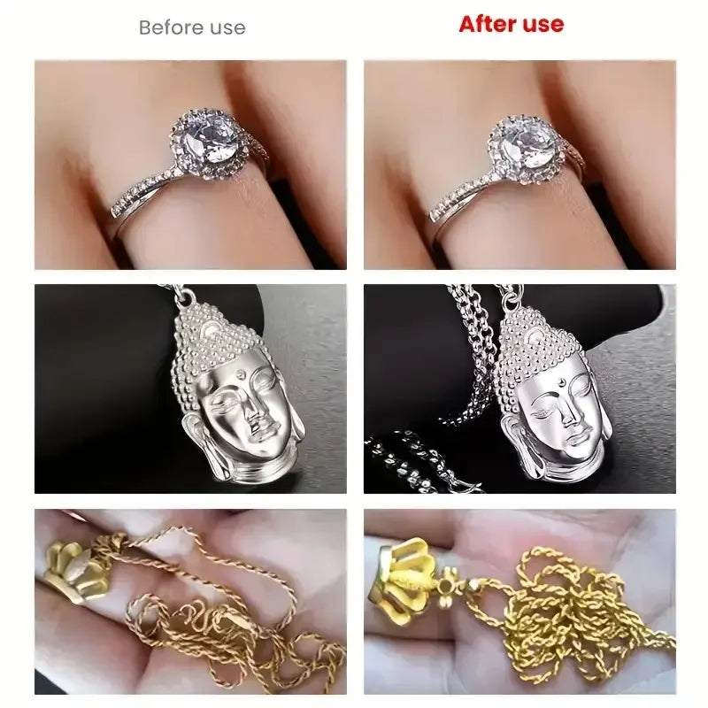 LOORSAN Jewelry Polishing Cream 32G Gold Silver Ring Bracelet Cleaning Sparkle Tarnish Remover Restore Shine Restore Luster Care