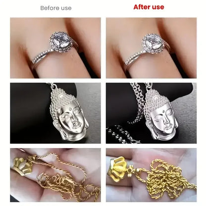 LOORSAN Jewelry Polishing Cream 32G Gold Silver Ring Bracelet Cleaning Sparkle Tarnish Remover Restore Shine Restore Luster Care