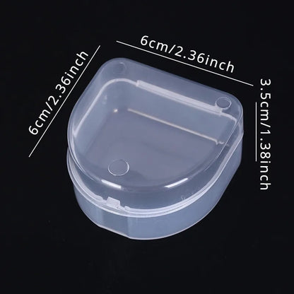 1pc/2pcs Dental Box - Denture and Mouth Guard Storage Case for Hygienic and Convenient Storage