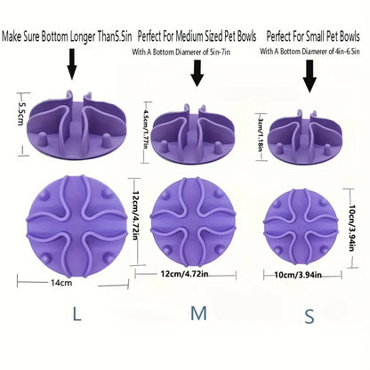 1Pc Soft Silicone Slow Feeder Puzzle Dog Bowl Insert-Stimulates Mind & Promotes Healthy Digestion Suitable for all sizes