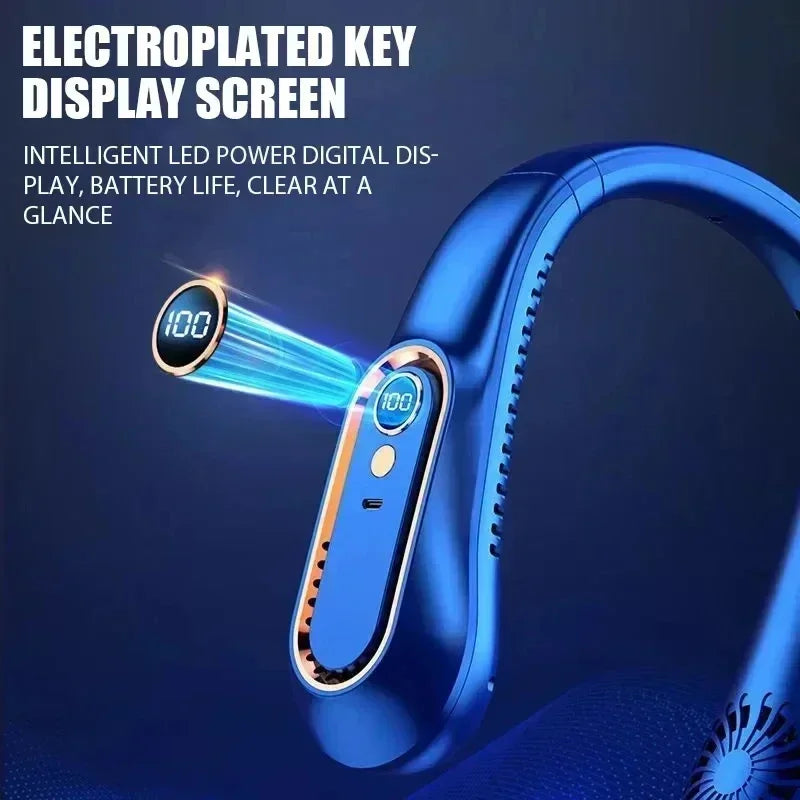 Lenovo Hanging Neck Fan USB Portable Small Bladeless Lazy Person Hanging Neck Charging Silent Cooling Air Conditioning Outdoor