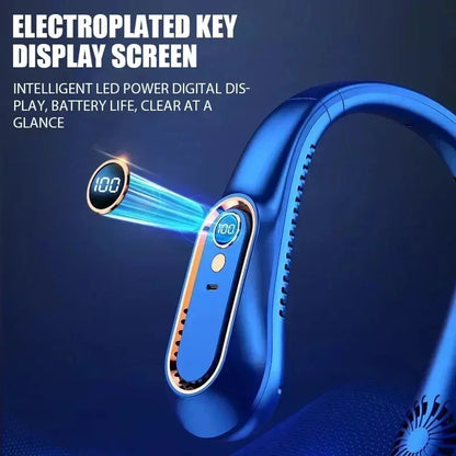 Lenovo Hanging Neck Fan USB Portable Small Bladeless Lazy Person Hanging Neck Charging Silent Cooling Air Conditioning Outdoor