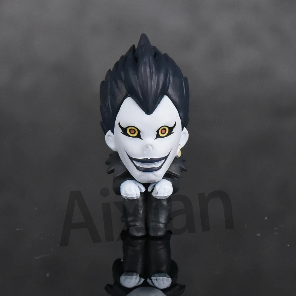 Aixlan 5pcs Set DEATH NOTE Figure Cute Edition Yagami Light 4cm Ryuk/L·Lawliet PVC Action Figure Amine Collectible Figurine