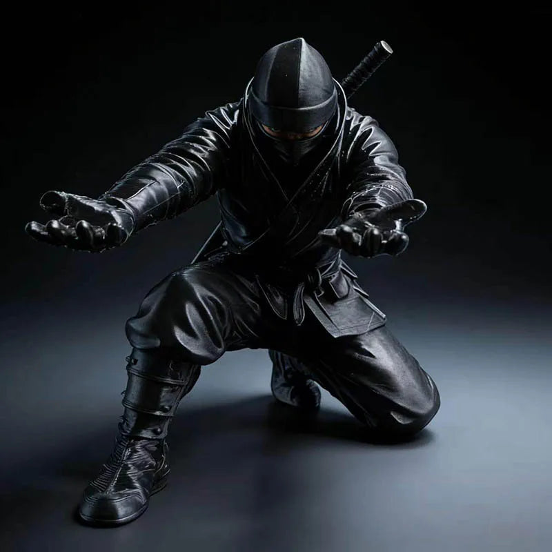 Desktop Art 3D Printed Ninja Pen Holder Unique Figurine Stationery Organizer Pencil Figurines Desk Decor Craft For Pen Storage
