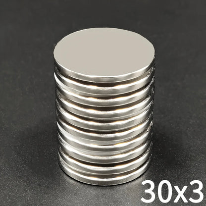 30x3 Neodymium Magnet 30mm x 3mm N35 NdFeB Round Large Super Powerful Strong Permanent Magnetic imanes Disc 30*3 mm